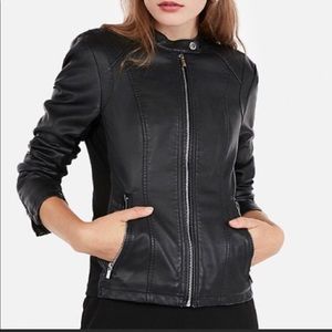 Express Minus The Leather Jacket Black Size large